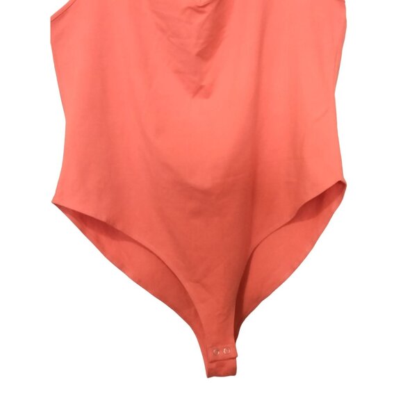 Forever 21+ Halter Neck Coral Bodysuit With Snap Button Closure Size 2X - Picture 6 of 12